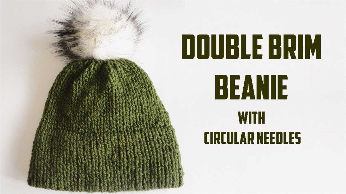 Knit hat patterns circular needles