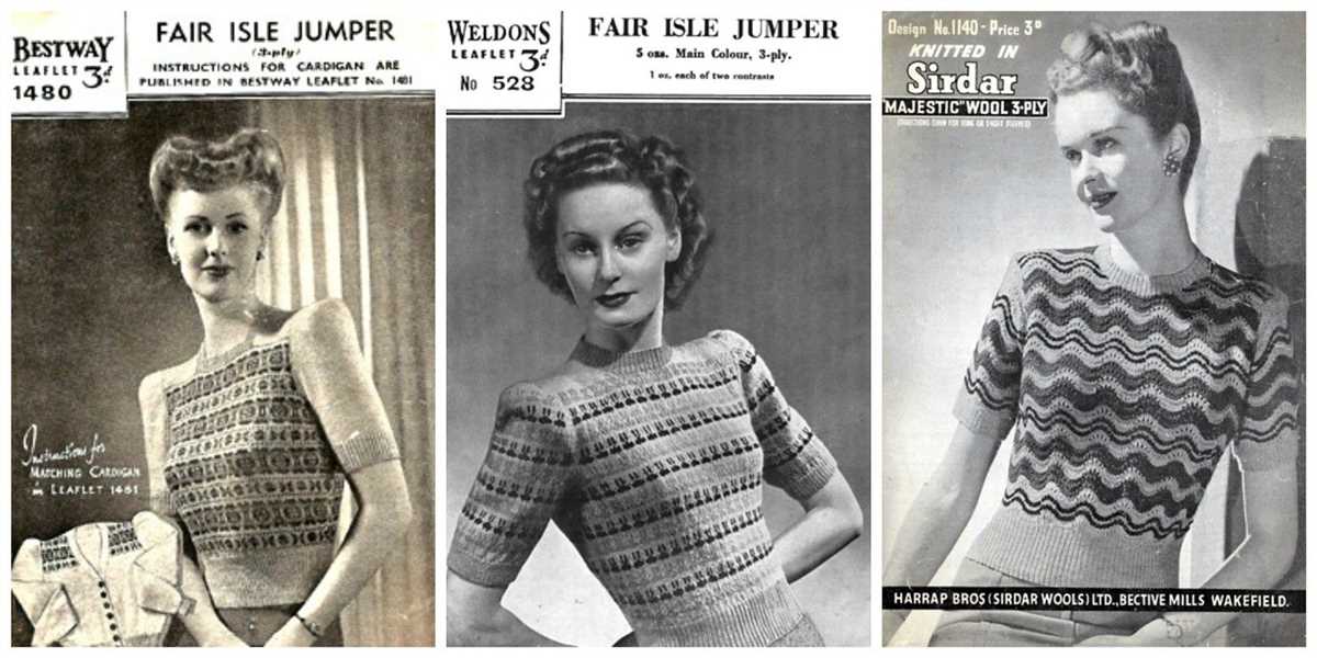 Vintage womens knitting patterns