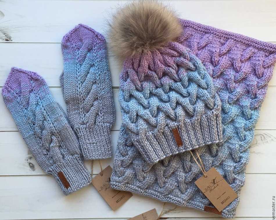 Gradient scarf knitting pattern