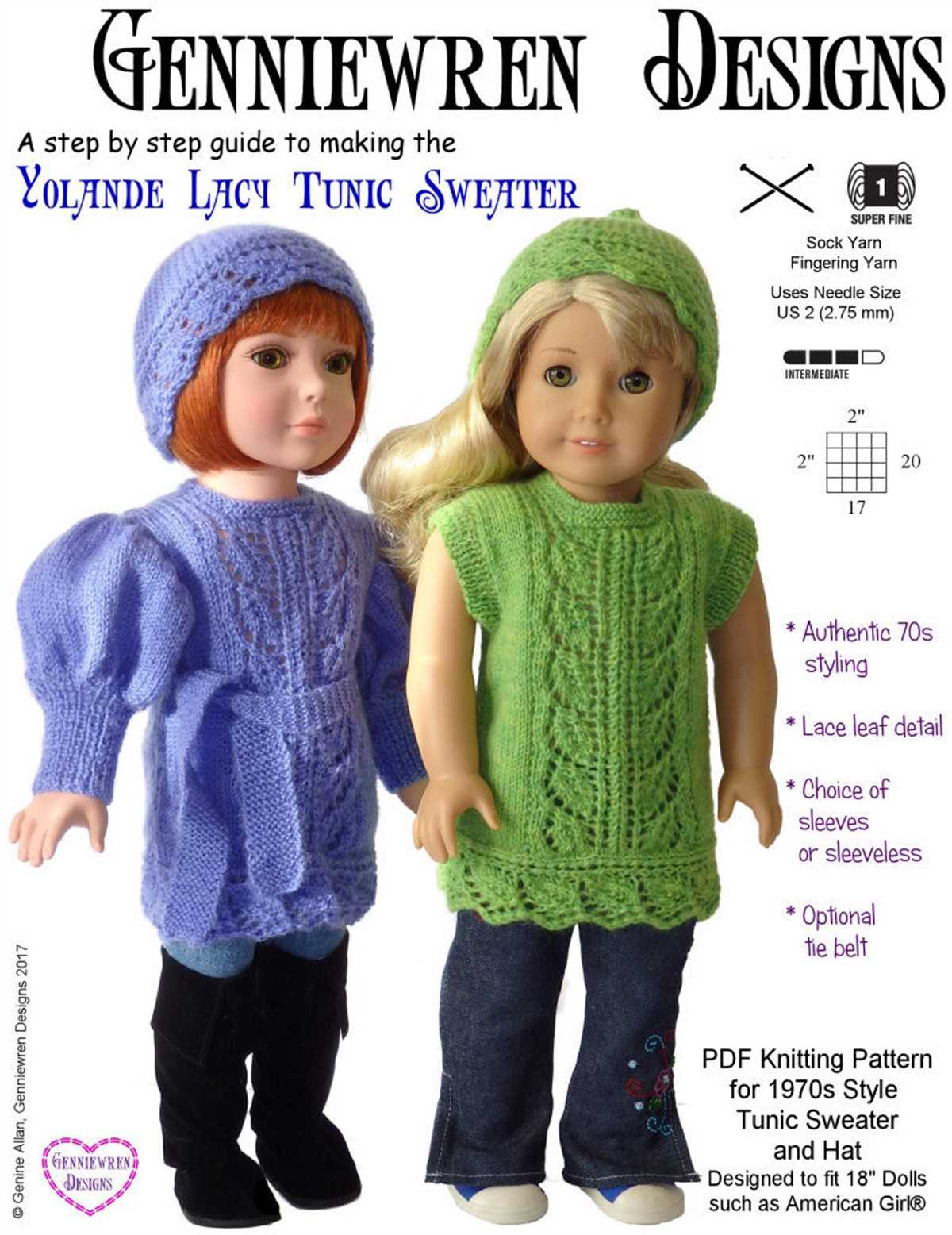 Free knit hat pattern for 18 inch doll