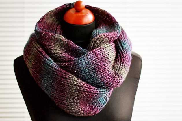 Pattern for a knitted scarf