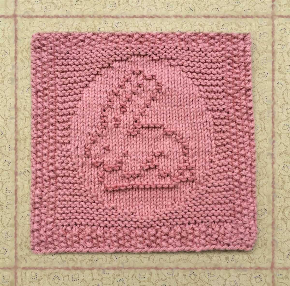 Free easter knit dishcloth patterns