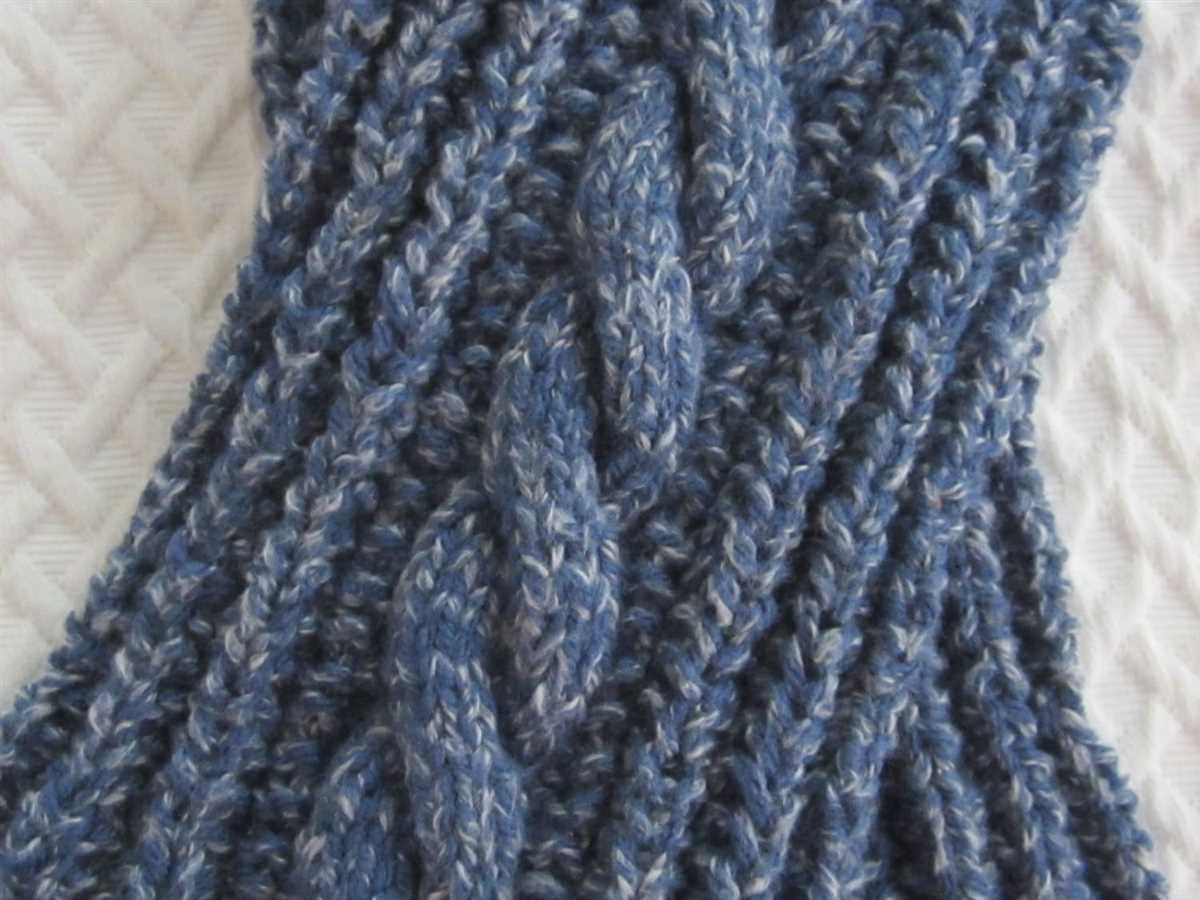 Rib knit infinity scarf pattern