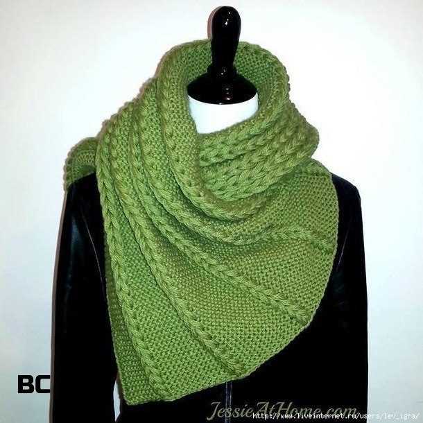 Double wrap cowl knitting pattern