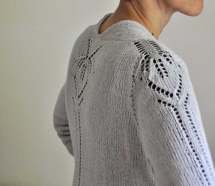 Scoop neck knitting pattern