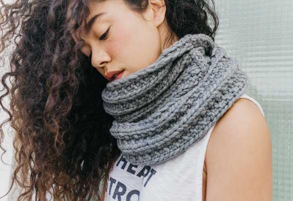 Chunky knit infinity scarf pattern free