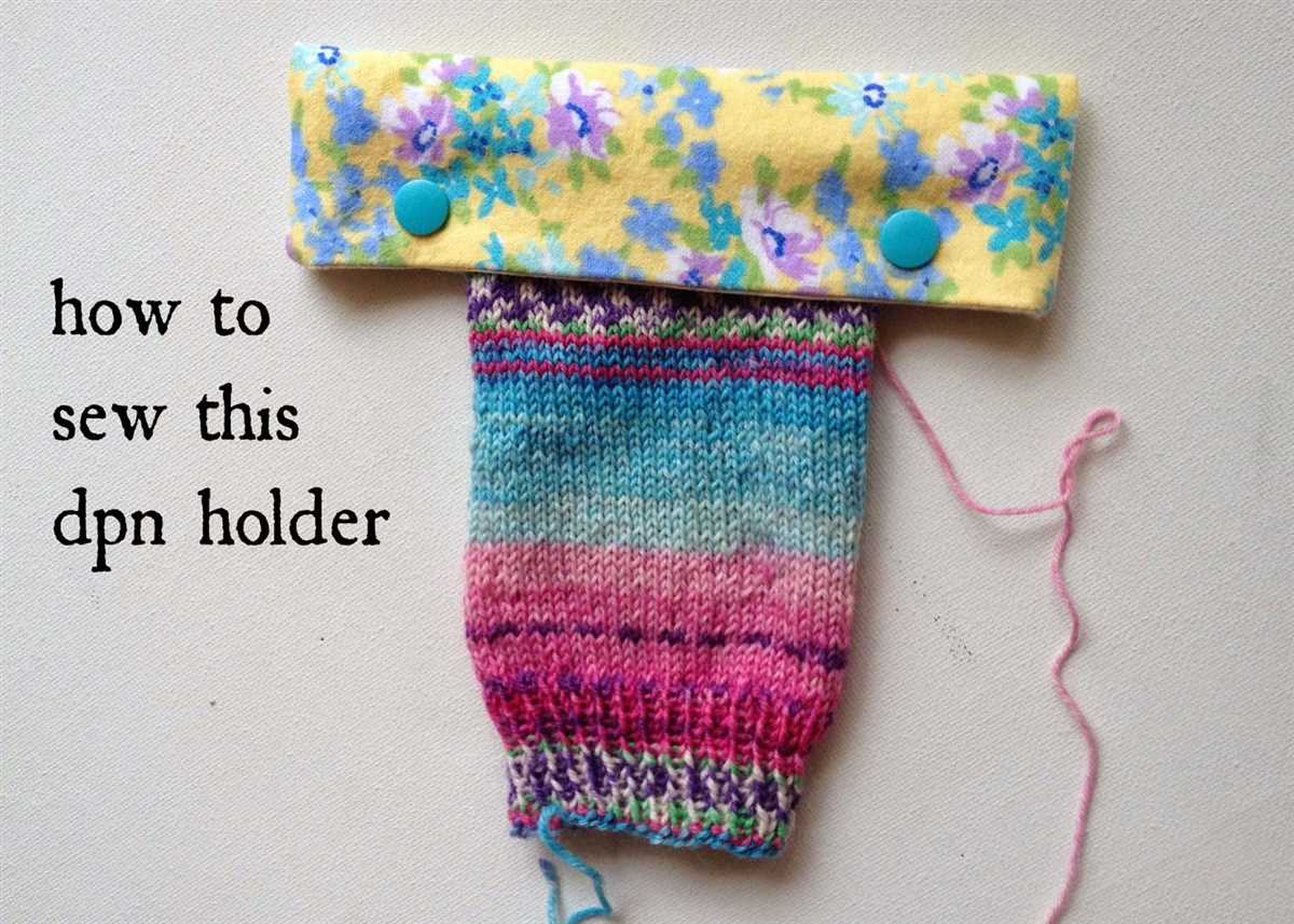 Free sewing pattern knitting needle case