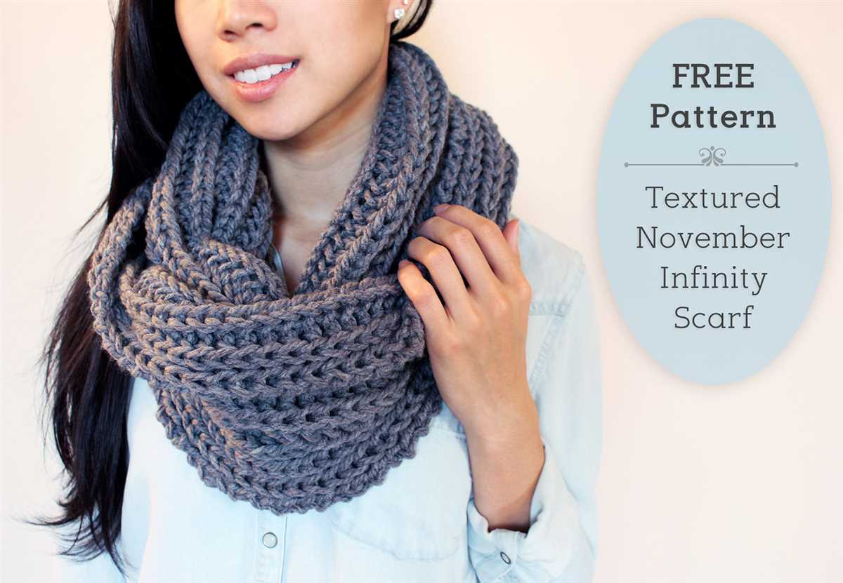 Chunky knit infinity scarf pattern free