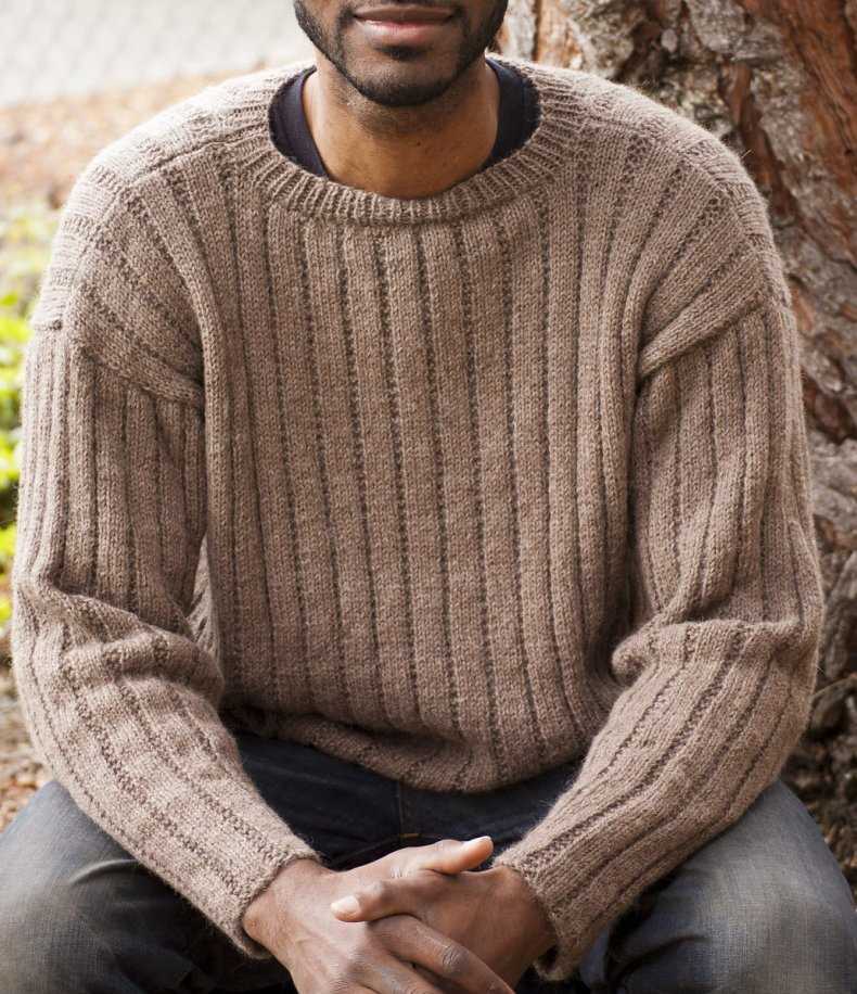 Fisherman rib knit sweater pattern
