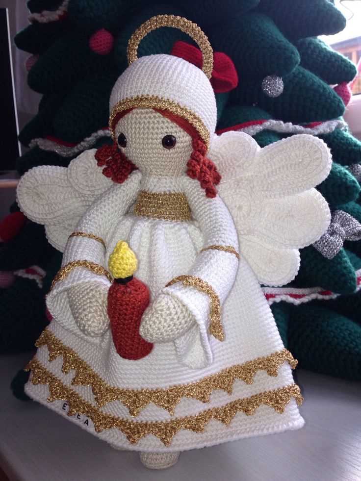 Let's knit christmas angel pattern