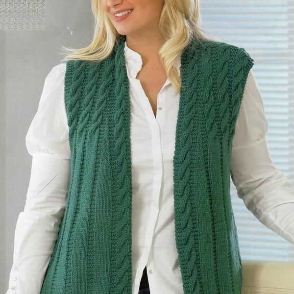 Ladies knitted vest patterns