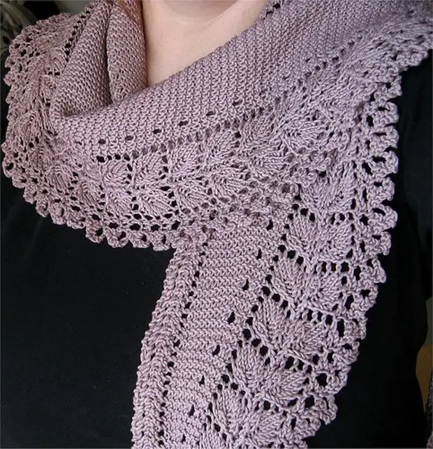 Neck shawl knitting pattern