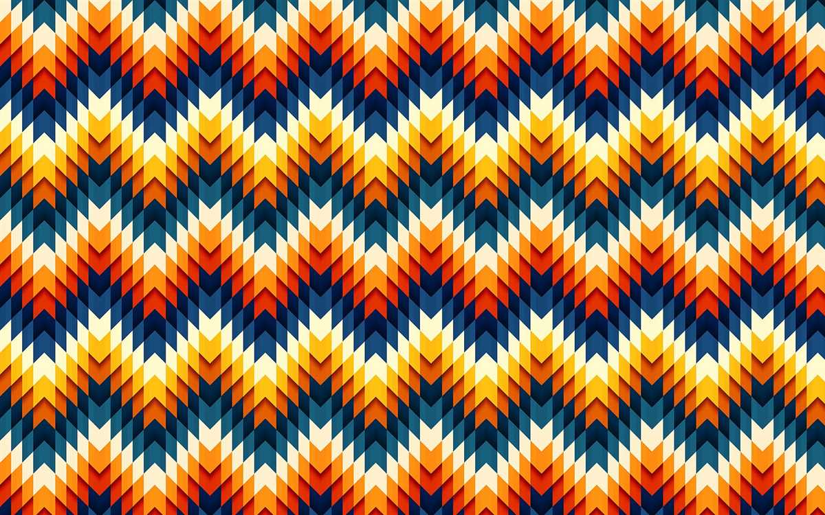 Knitting skill that creates patterns with hues