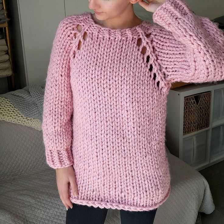 Knitting pattern top down raglan sweater