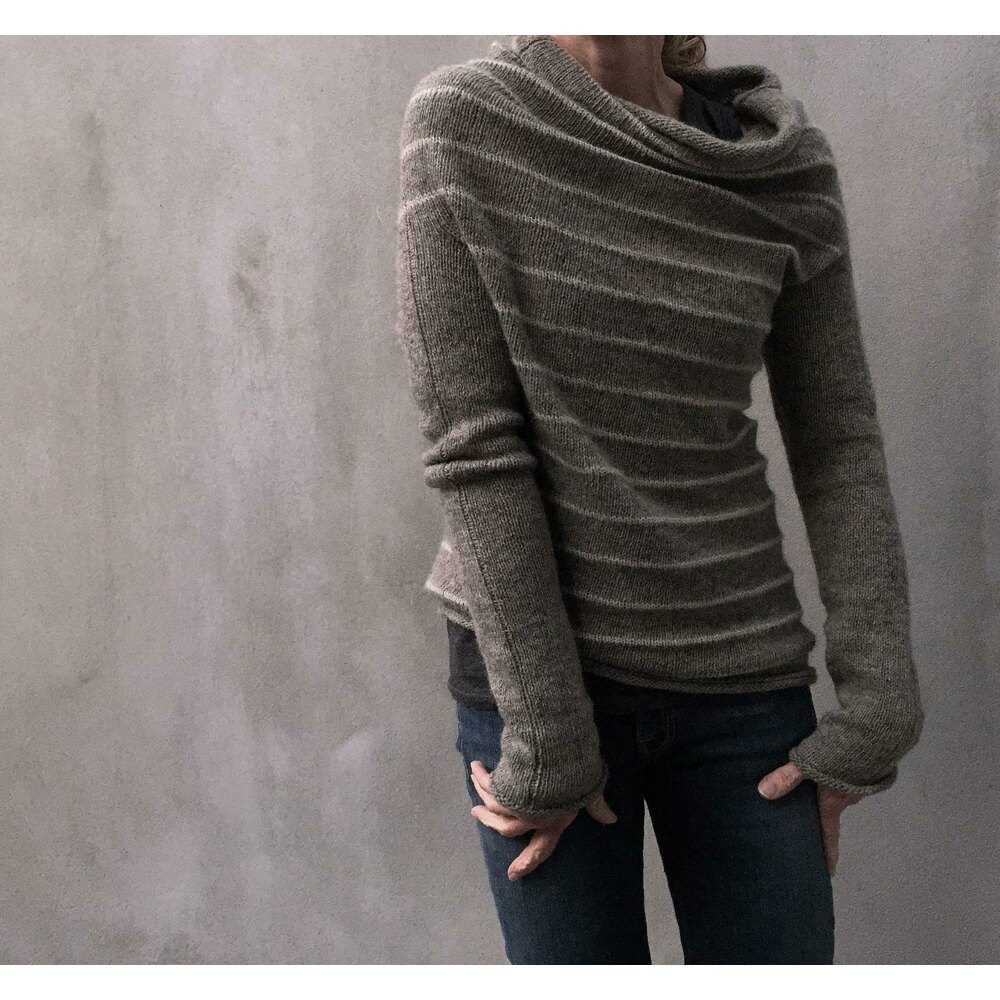 Slouchy sweater knitting pattern