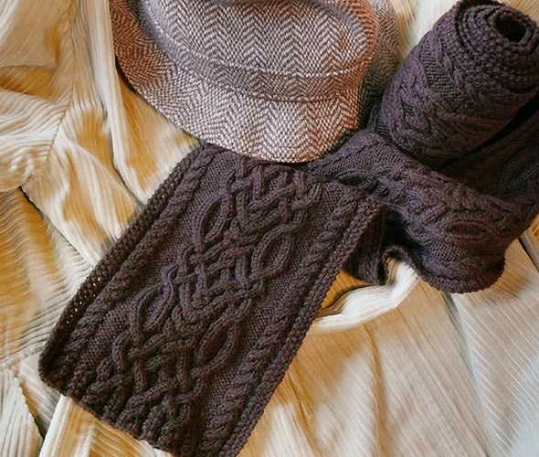 Irish scarf knitting pattern