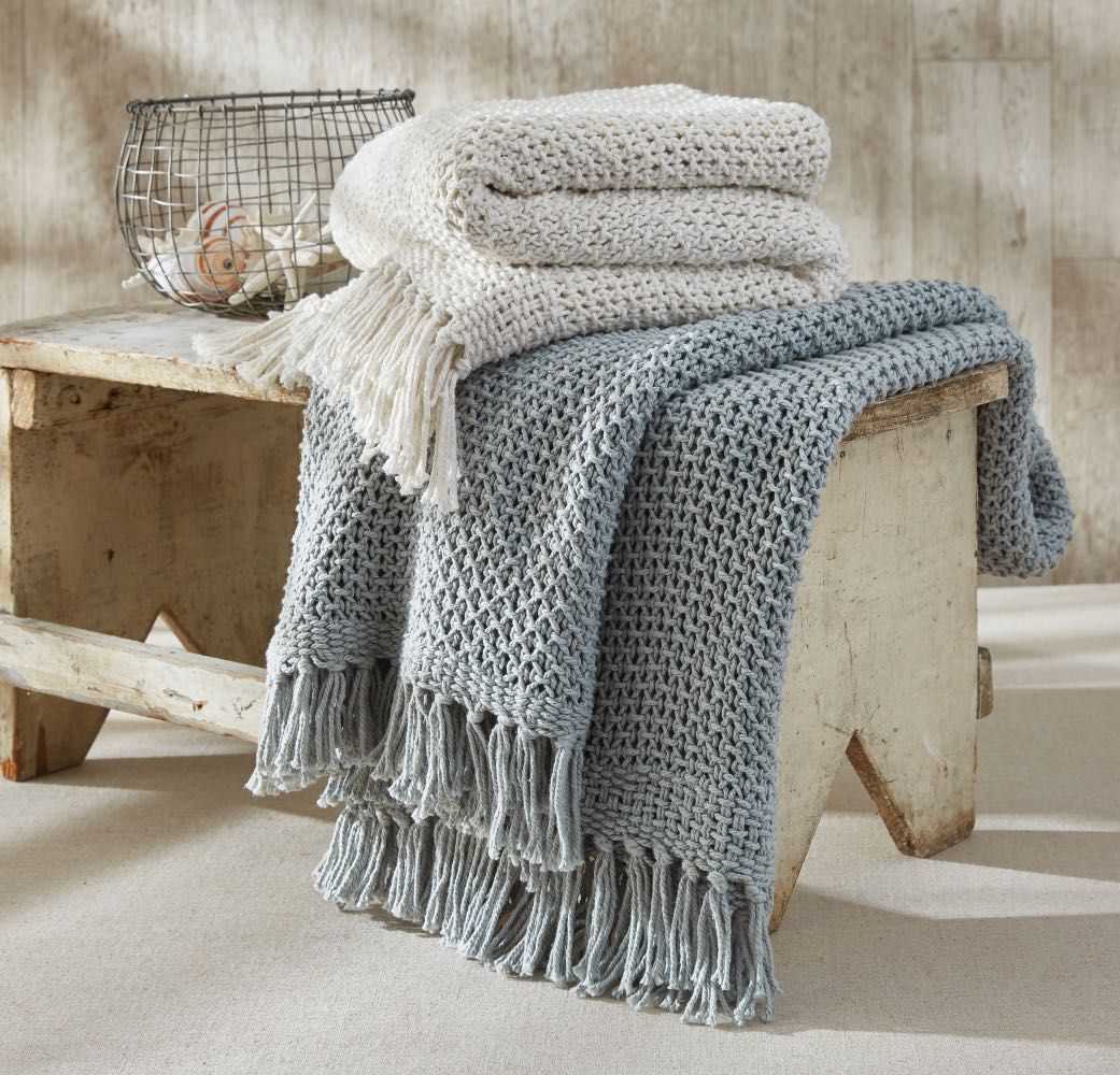 Bulky knit throw pattern