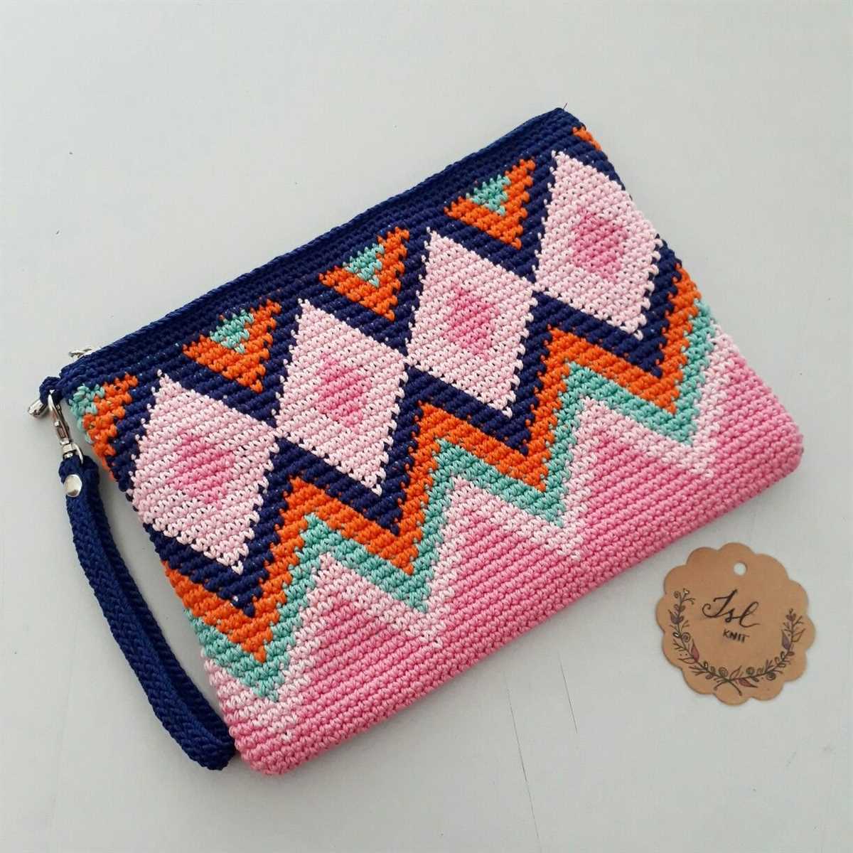 Knitted wallet pattern