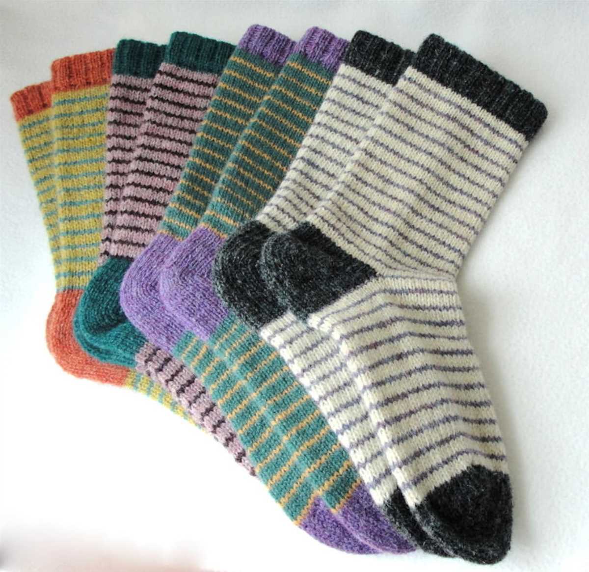 Basic men's sock knitting pattern