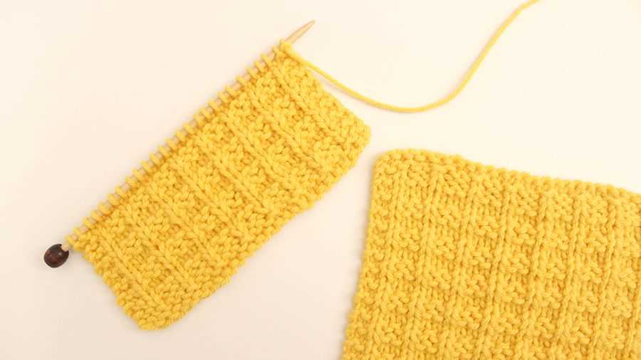 Waffle knit scarf pattern