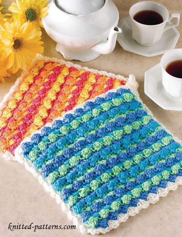 Easy knit potholder pattern
