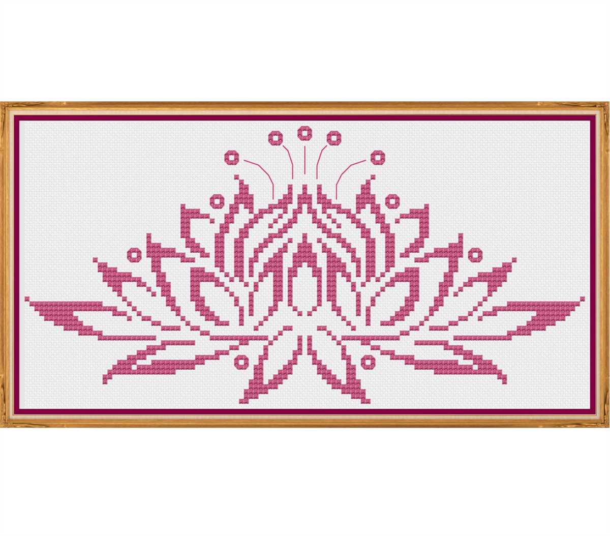 Water lily knitting pattern