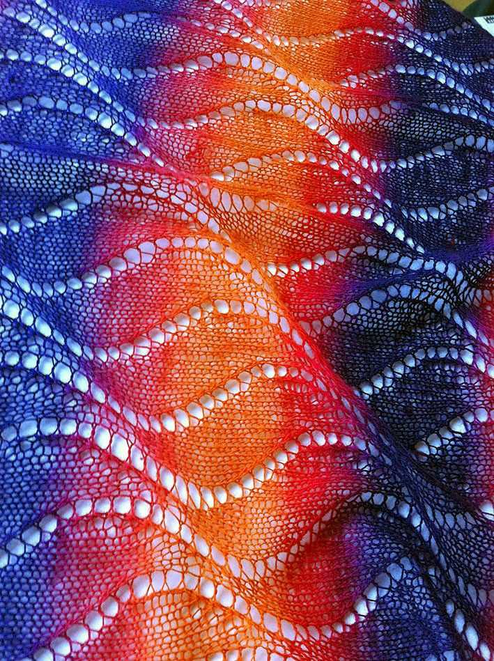 Wave knit pattern