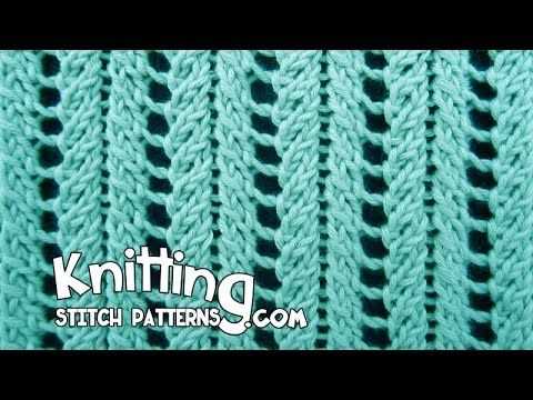 Easy 2 row lace knitting pattern