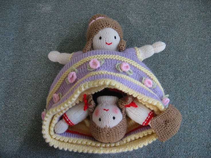 Cinderella doll knitting pattern