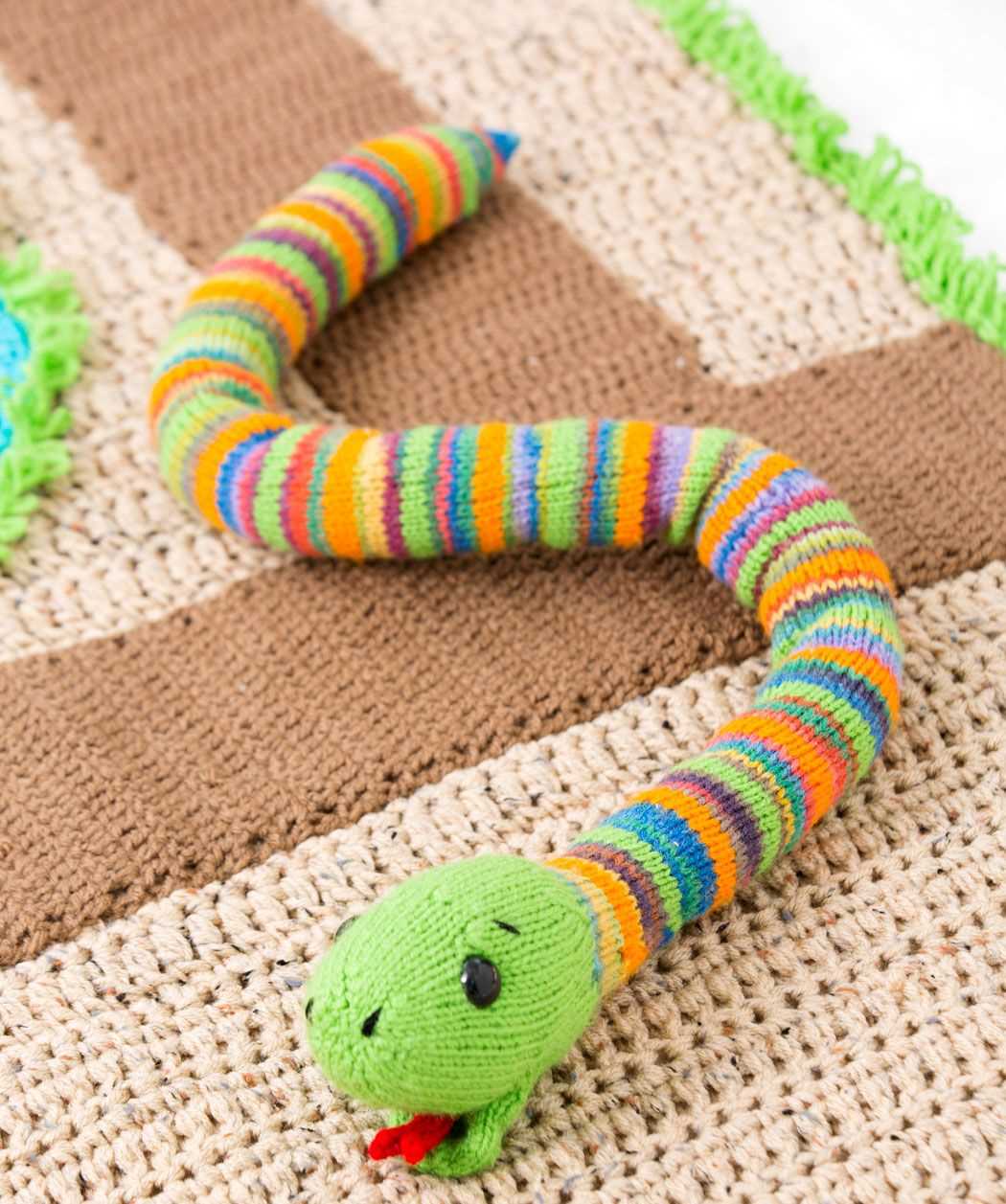 Knit snake pattern free