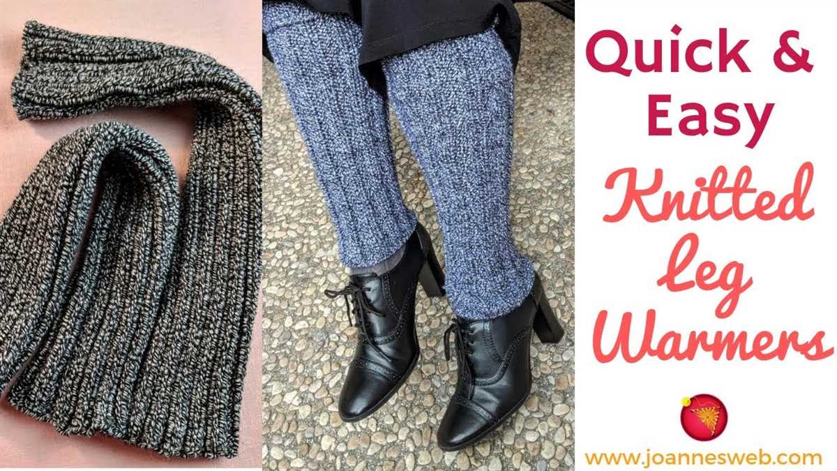 Easy knit leg warmers pattern free