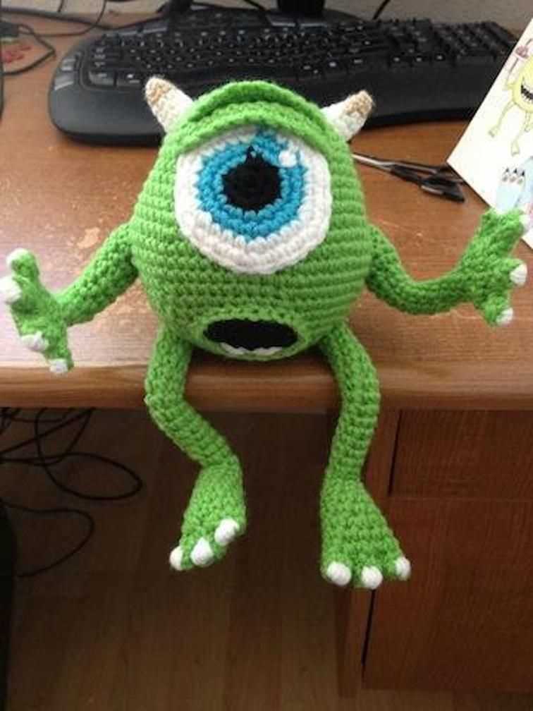 Mike wazowski knitting pattern