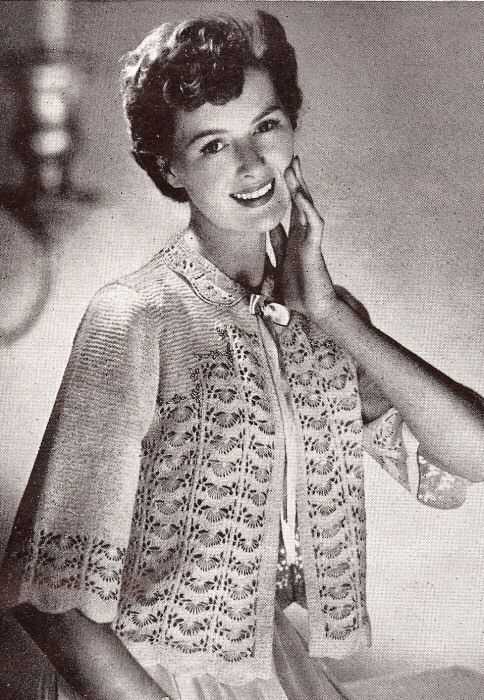 Vintage shrug knitting pattern