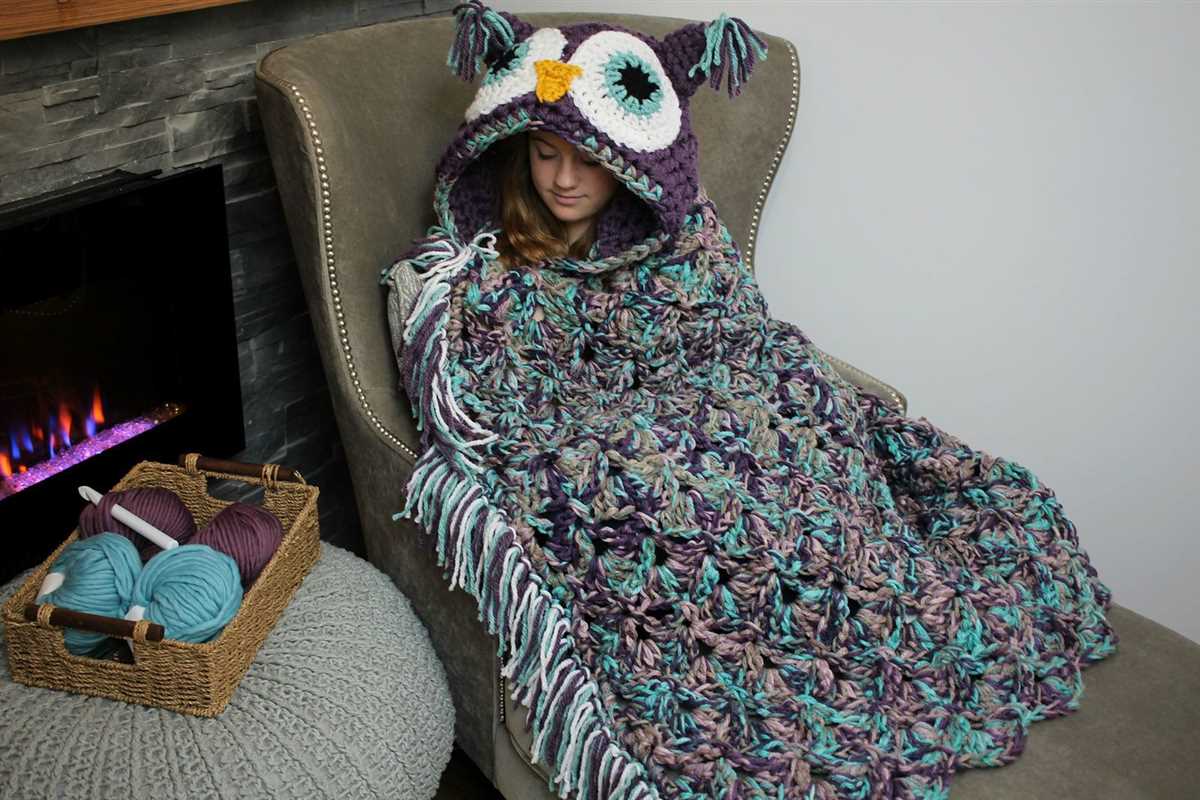 Wearable blanket knitting pattern