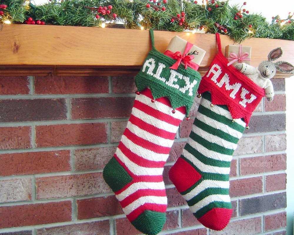 Christmas stocking knitting pattern pdf