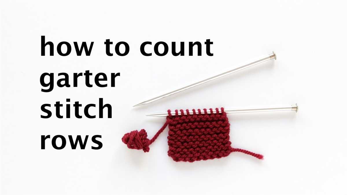 What is garter stitch in a knitting pattern