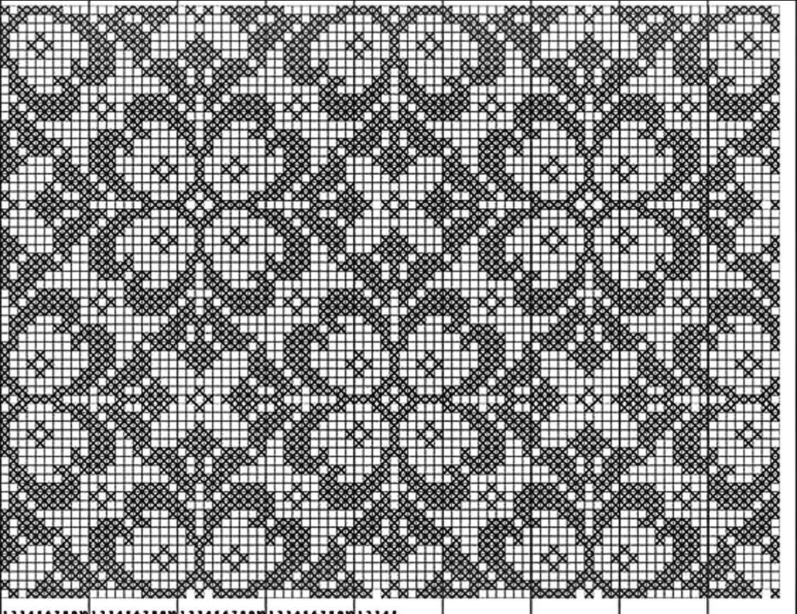 Leaf border knitting pattern