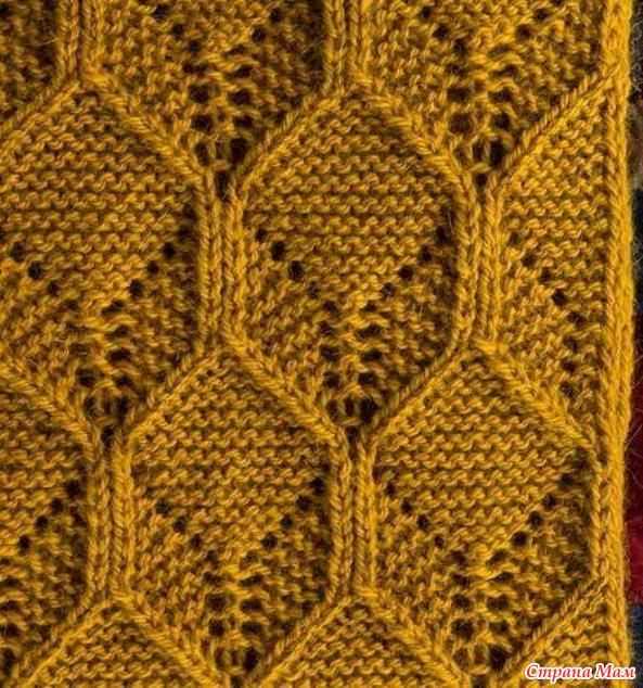 Free tumbling blocks knitting pattern