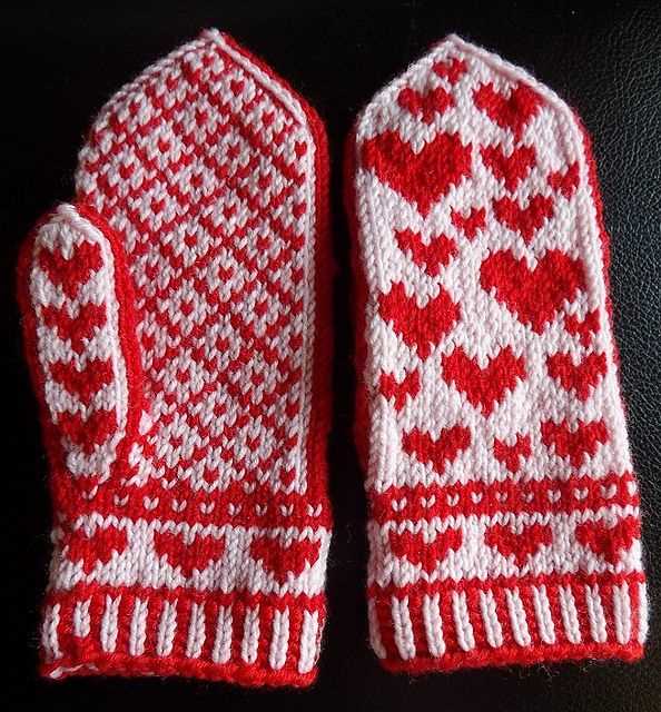 Women's mittens knitting pattern
