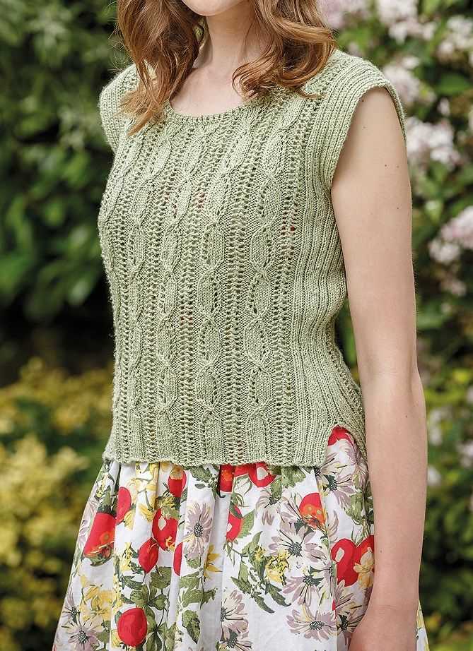 Knitting pattern for sleeveless top