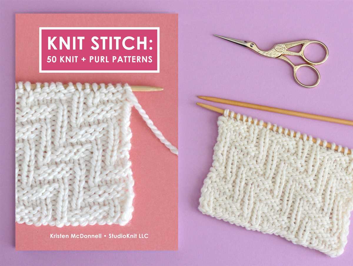 Knit purl stitch patterns