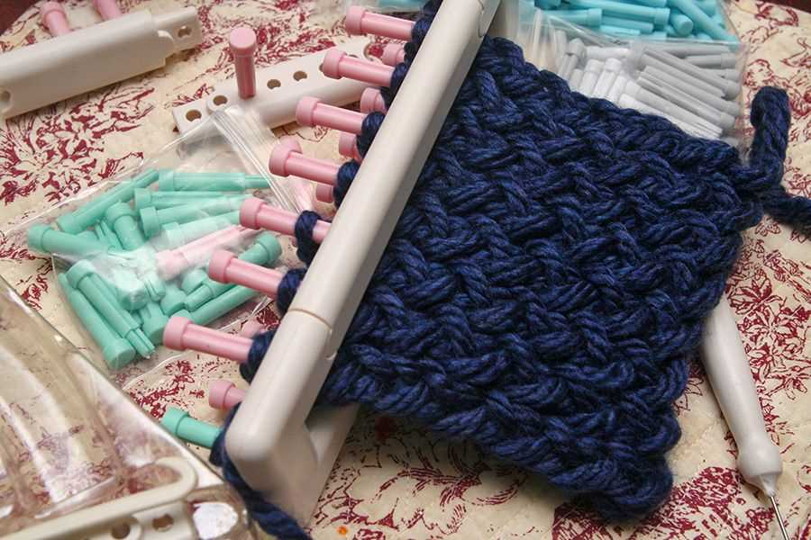 Circular knitting needles scarf pattern