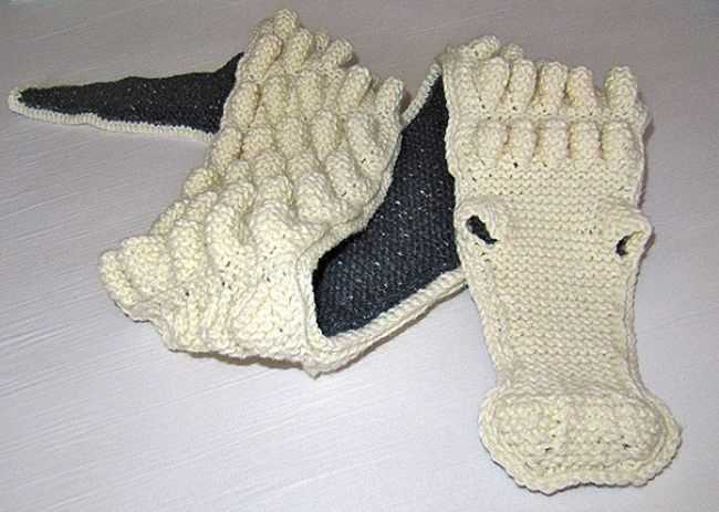 Knitted alligator scarf pattern free