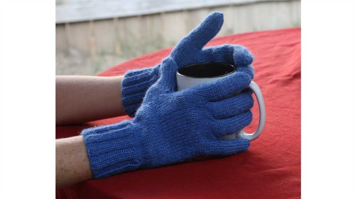 Double knit gloves pattern free