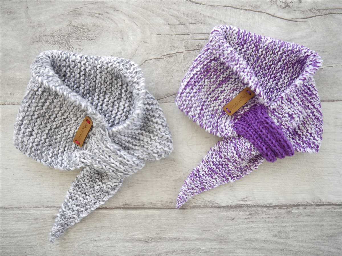 Basic knitted scarf pattern