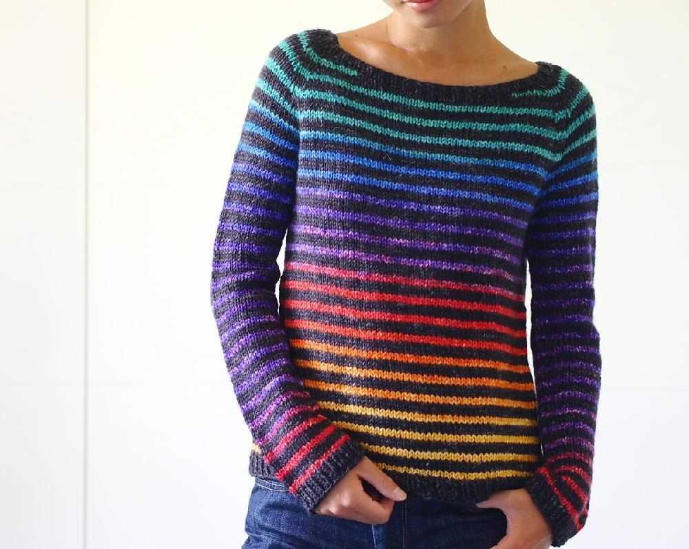 Wrap sweater knitting pattern