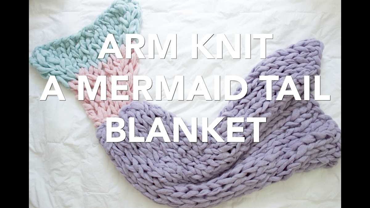 Arm knitted blanket pattern