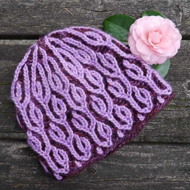 Brioche knit hat pattern