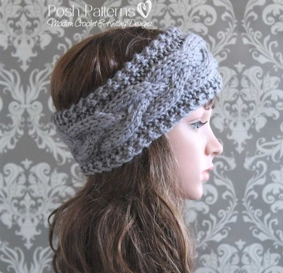 Cable headband knitting pattern easy