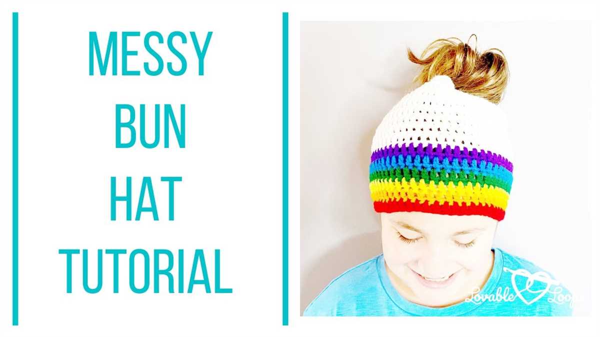 Messy bun beanie knit pattern free